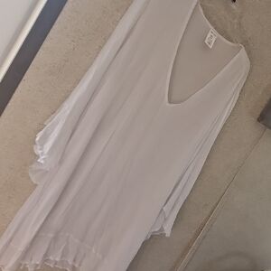 Anne Cole White Sheer Cover-Up
